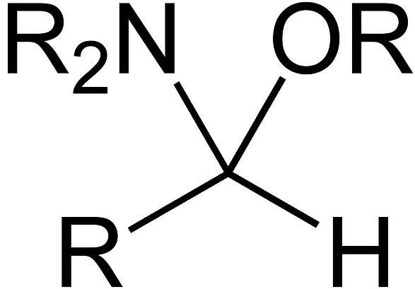 Soubor:Hemiaminal ether aldehyde.png