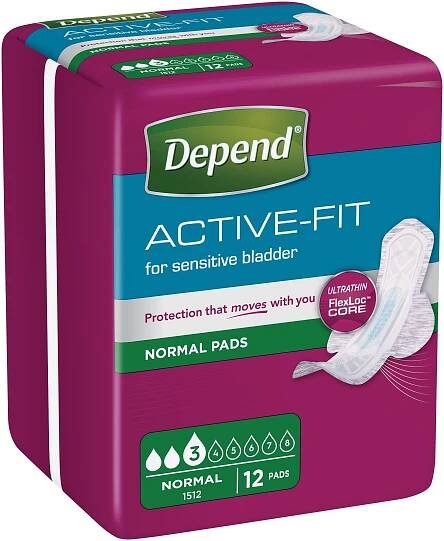 Depend Active-Fit Normal inkontinenční vložky 12 ks