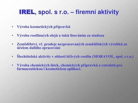 PPT - IREL , spol. s r.o. PowerPoint Presentation, free download - ID:5148169