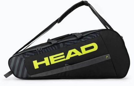 Tenisová taška HEAD Base M černá/žlutá 261413