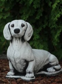Jezevčík Pes Pejsek Zahradní betonová figurka