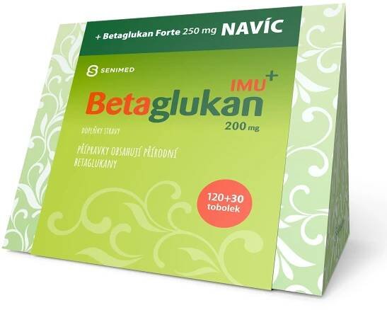 Betaglukan IMU+ 200 mg 120 tobolek + Betaglukan FORTE+ 30 tobolek