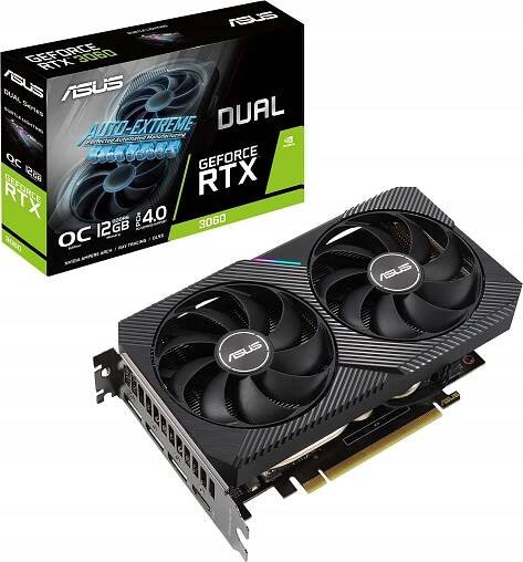 ASUS Dual RTX 3060 12 GB (90YV0GB2-M0NA10)