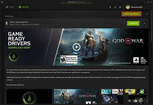 Oprava chyby běhu NVIDIA Geforce Experience C++