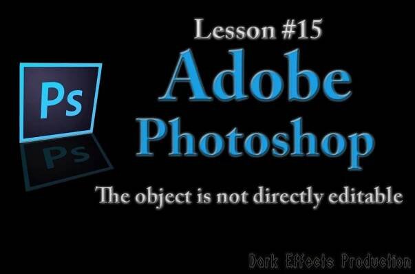 @Adobe @Photoshop Lesson #15 - The smart object is not directly editable