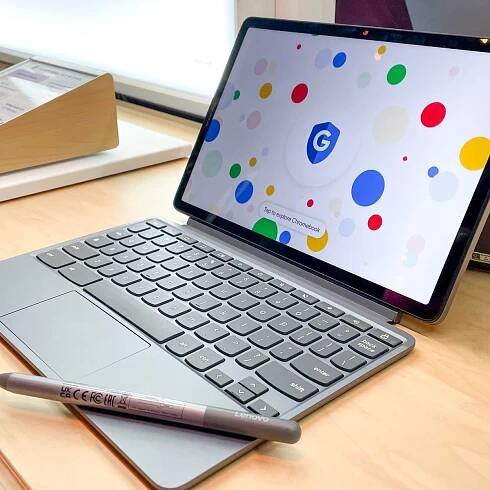 Lenovo Duet 11 Chromebook - MediaTek Kompanio 838 - 4GB RAM - 128GB - eMMC with keyboard - Luna Gray