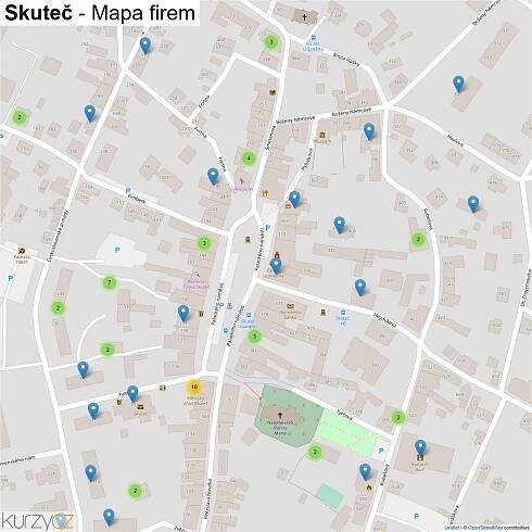Skuteč - mapy | Kurzy.cz