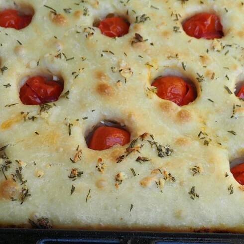 Foccacia s rajčaty a rozmarýnem | foto: Dáša Kubíková,  Český rozhlas