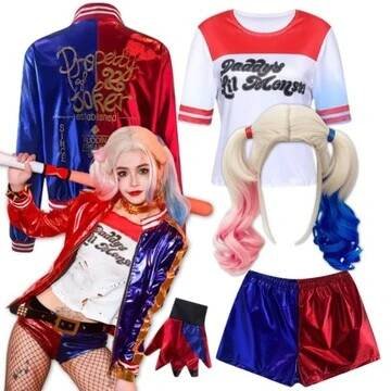 Kostým Harley Quinn - Oblečení, obuv, doplňky - Allegro