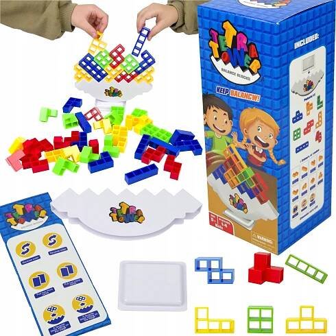 LT532 HRA TETRIS SKLÁDAČKA LOGICKÁ HRA BALANČNÍ STAVEBNICE KREATIVNÍ VĚŽ