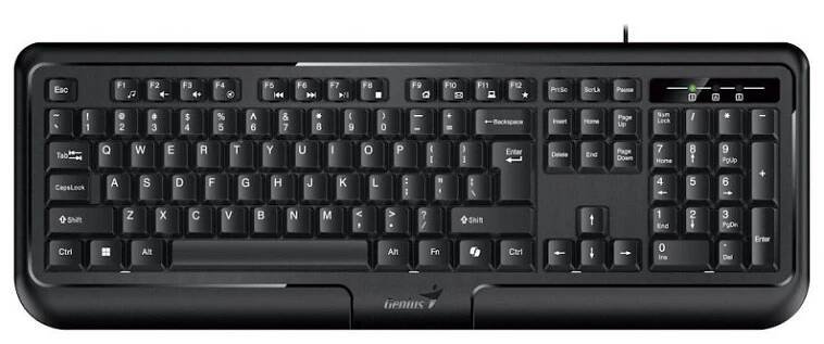 Genius KB-118 II/PS/2/CZ-SK layout/Černá