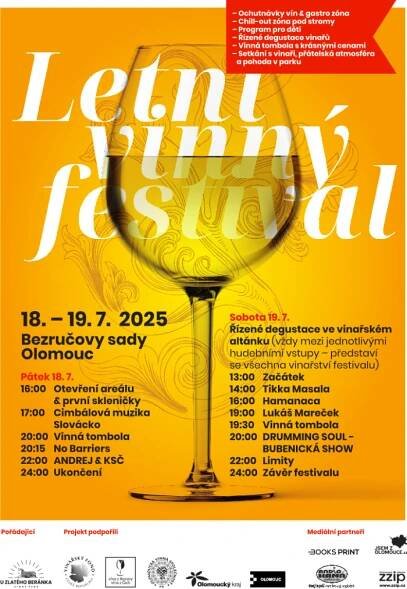 Letní vinný festival v Bezručových sadech