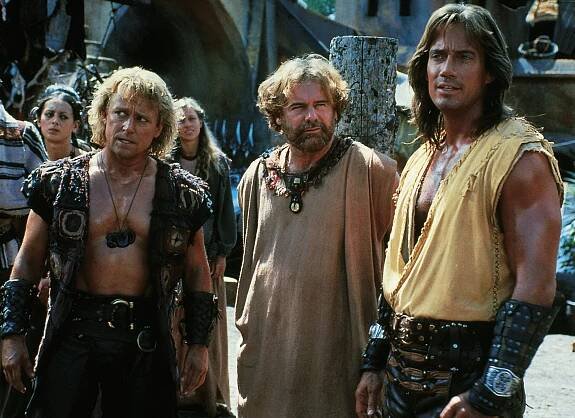 Michael Hurst, Paul Gittins, Kevin Sorbo - Herkules - Próteovský problém - Z filmu