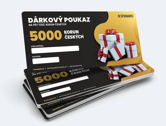 Dárkové poukazy - SPANARIO