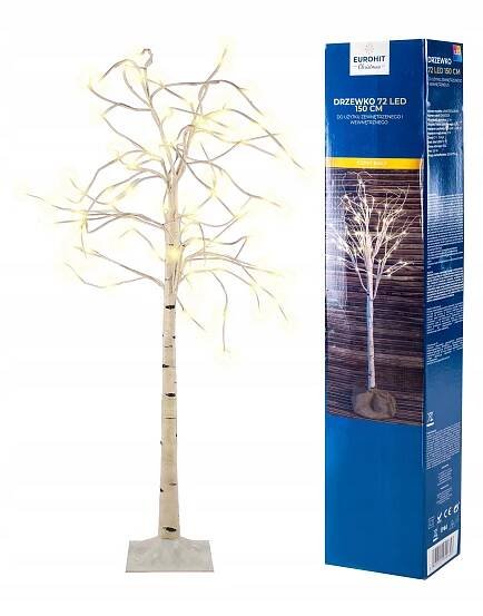 STROMEK BŘÍZA VÁNOČNÍ SVÍTÍCÍ LED 150 CM