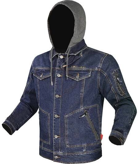 LS2 OAKY DARK BLUE pánska riflová bunda na motorku