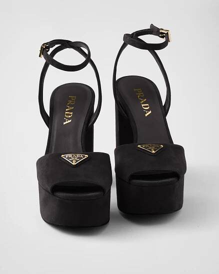 Suede Platform Sandals