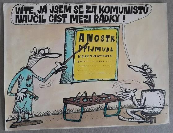 Jan Vyčítal - kombinovaná technika akvarel/tuš/papír