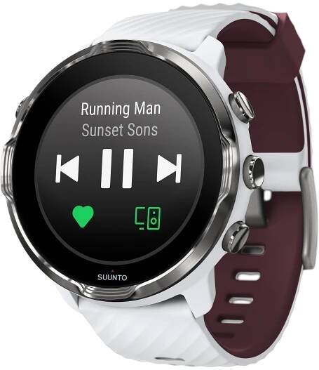 Suunto 7 White Burgundy Wrist HR GPS SS050380000 – chytré hodinky • Hodinkovna.cz