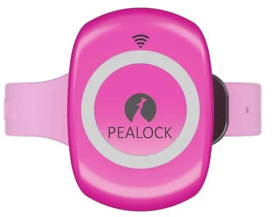 Pealock 1 elektronický zámek na sportovní vybavení růžová