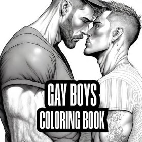 Gay Boys Coloring Book for Adults - Vol.01