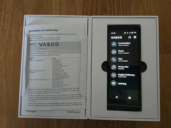 Vasco Translator V4, překladač, doživotní SIM s internetem