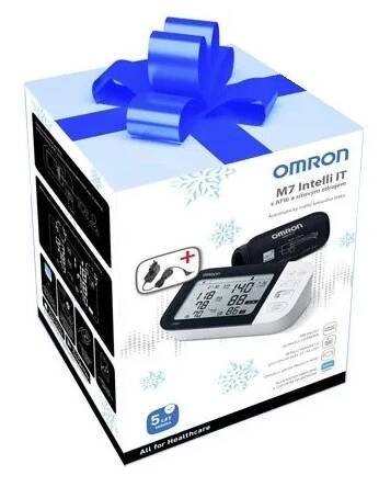 Omron M7 Intelli IT AFib digitální tonometr + síťový zdroj