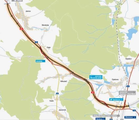 Další část D35 finišuje, úsek Janov – Opatovec ŘSD otevře letos - Zdopravy.cz