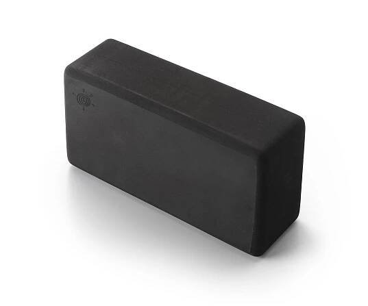 kurma yoga foam brick black upright