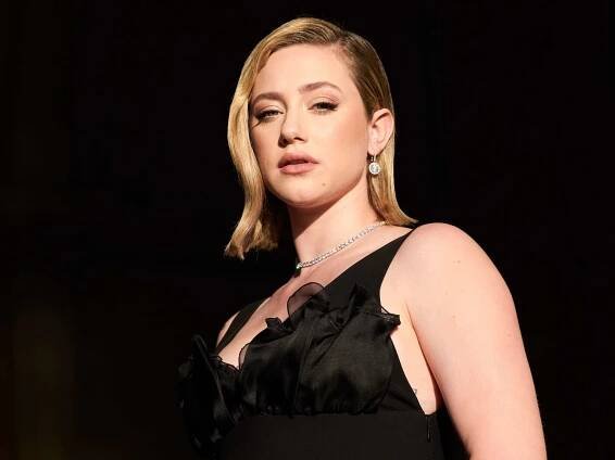 lili reinhart venice film festival black dress