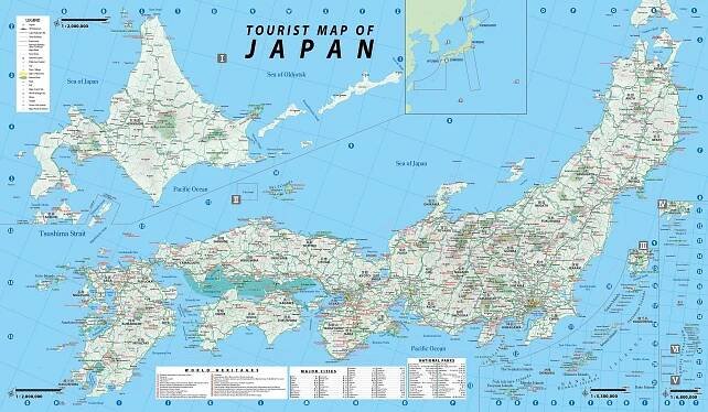 Map of countries : Japan