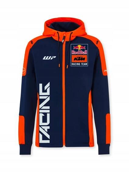 mikina s kapucí TEAM, KTM RED BULL (modrá,oranžová)