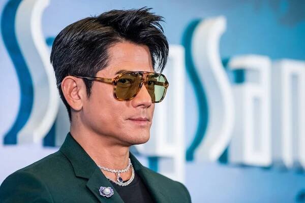Actor Aaron Kwok attends the Chow Sang Sang