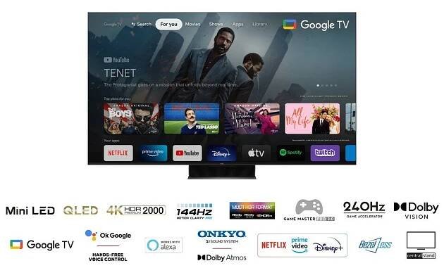 TCL 75C845 MINI LED QLED | eberry.cz