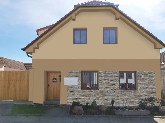 vizualizace nátěru rodinného domu