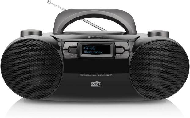 BOOMBOX RADIO PŘEHRÁVAČ CD MP3 PŘEHRÁVAČ USB DAB+ Bluetooth GoGen