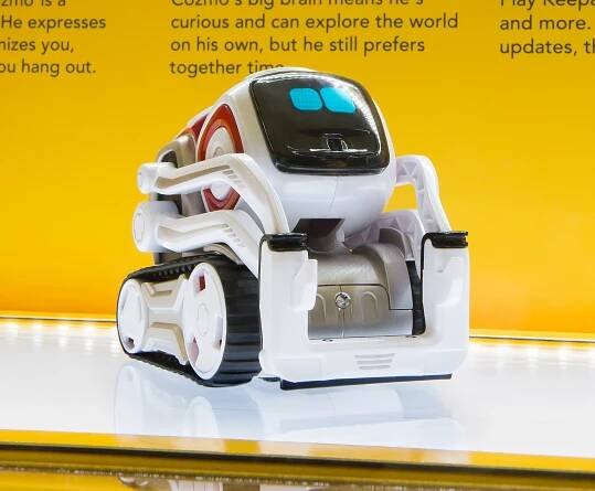 Anki Cozmo AI robot on product display