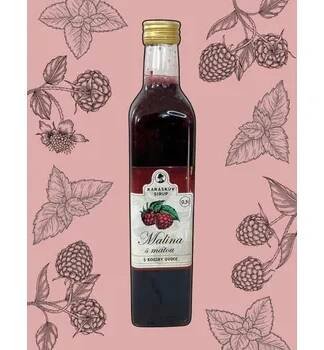 KARÁSKŮV SIRUP MALINOVÝ S MÁTOU (500 ml) /J
