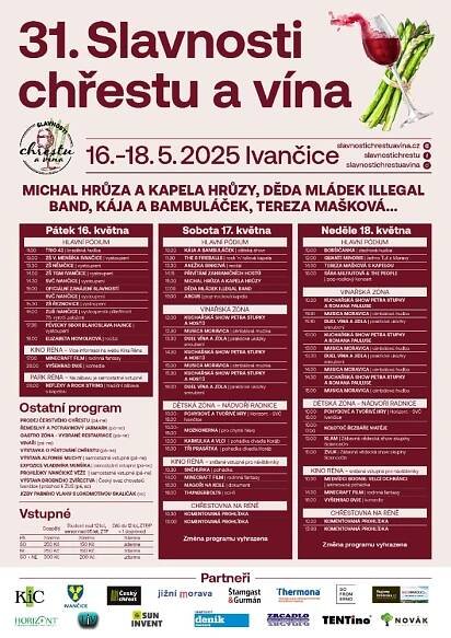 31. Slavnosti chřestu a vína 2025