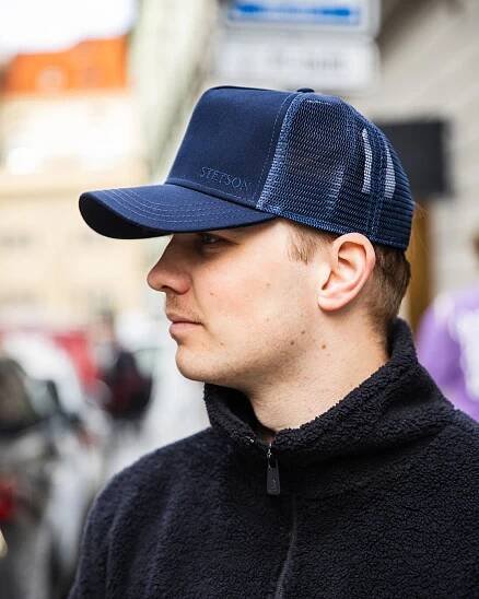 Kšiltovka Stetson Trucker Cap Cotton Navy/Gunmetal