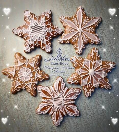 Gingerbread Snowflakes | Christmas Cookies