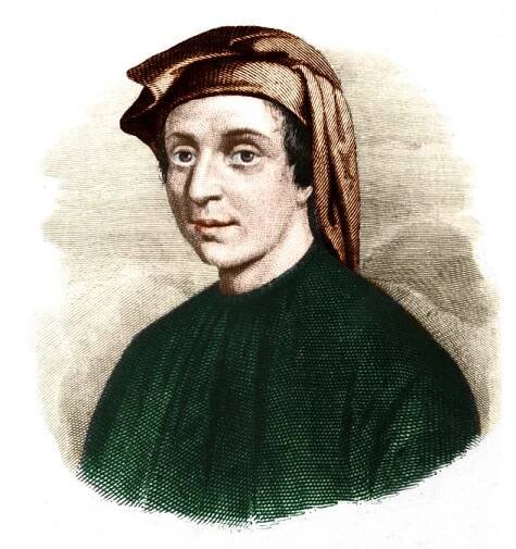 An illustration of Leonardo Fibonacci