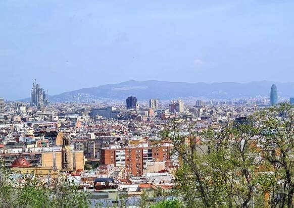 Barcelona z výšky