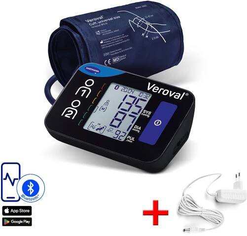 Hartmann Veroval Compact + connect ramenný tlakomer BPU 26 + sieťový adaptér