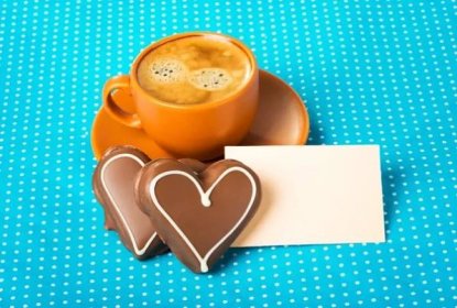 Přeji hezký den, dobré ráno s šálkem kávy — Stock obrázek