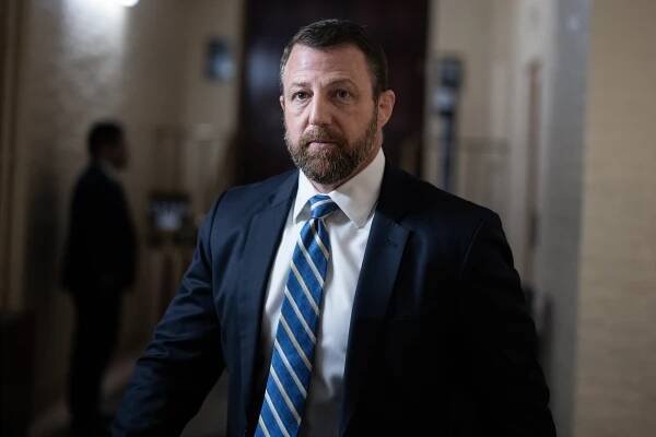  Sen. Markwayne Mullin, R-Okla., is seen outside a meeting of the House Republican Conference in the U.S. Capitol on Tuesday, December 17, 2024