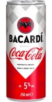 Míchaný nápoj Bacardi&Coke 5% 0,25 l plech