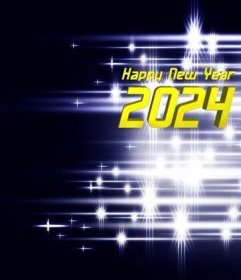 FX №222758 Elegant shiny white bright background fog blue Happy New Year 2024