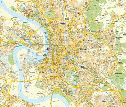 dusseldorf city map