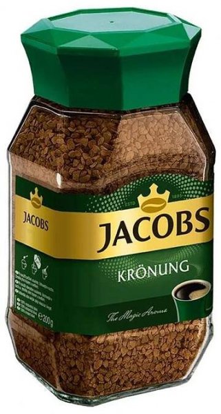 Káva Jacobs Kronung inst.200g 100% rozpustná káva Jacobs Krönung  Káva 